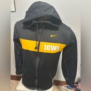 Nike DriFit Iowa Hawkeyes Men’s Small Full ZIP Hoodie